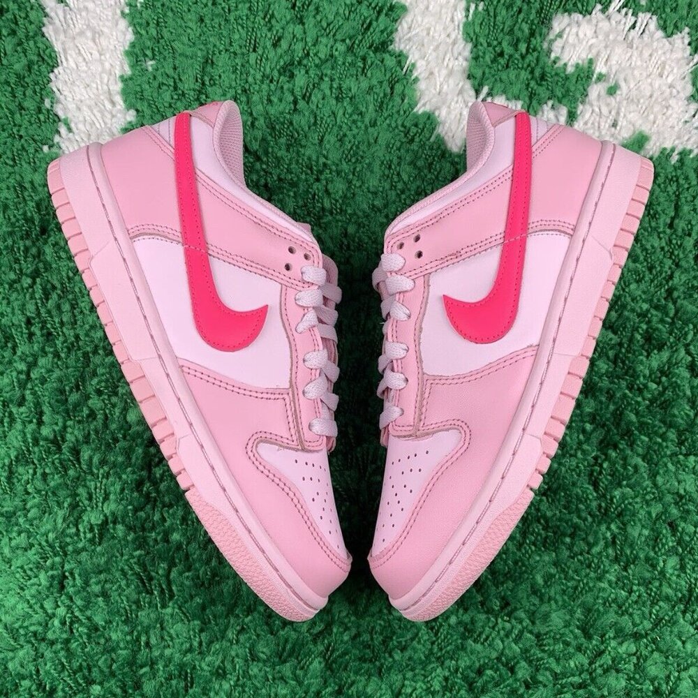 Nike Dunk Low GS Triple Pink size 6Y Women’s size 7.5 NEW DH9765-600 - Picture 1 of 12